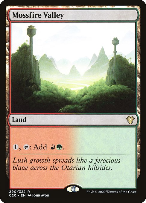 Commander 2020 - 290 - Mossfire Valley - Rare - C - Non-foil