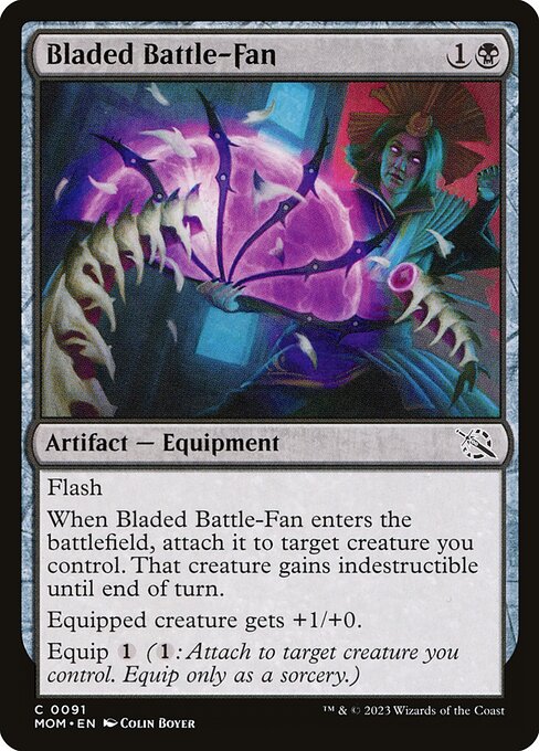 March of the Machine - 91 - Bladed Battle-Fan - Common - B - Non-foil