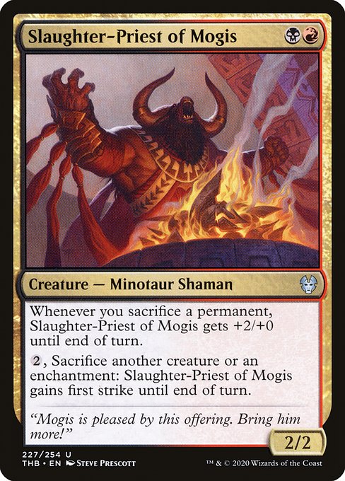 Theros Beyond Death - 227 - Slaughter-Priest of Mogis - Uncommon - BR - Non-foil