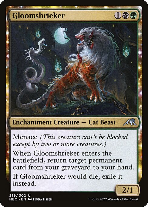 Kamigawa: Neon Dynasty - 219 - Gloomshrieker - Uncommon - BG - Foil