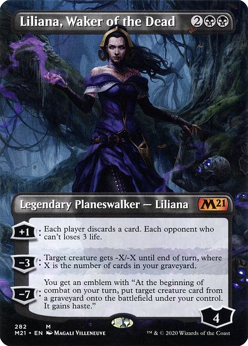 Core Set 2021 - 282 - Liliana, Waker of the Dead - Mythic - B - Non-foil