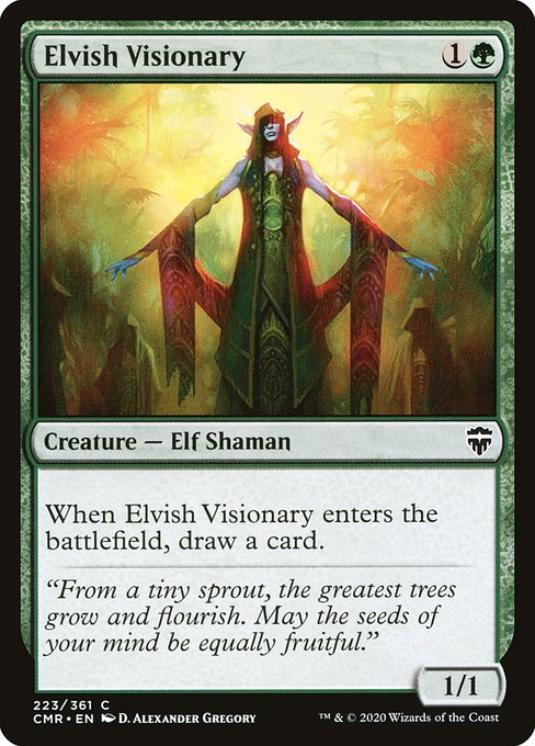 Commander Legends - 223 - Elvish Visionary - Common - G - Non-foil