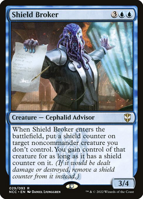 New Capenna Commander - 29 - Shield Broker - Rare - U - Non-foil