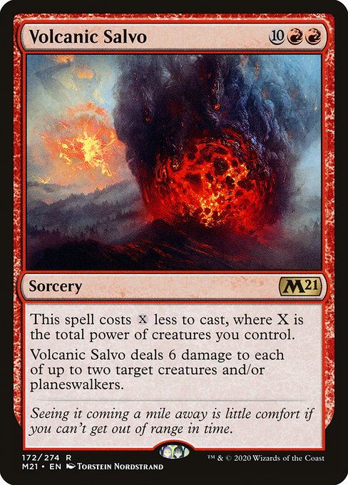 Core Set 2021 - 172 - Volcanic Salvo - Rare - R - Non-foil