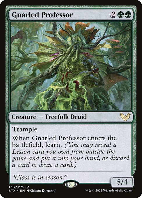 Strixhaven: School of Mages - 133 - Gnarled Professor - Rare - G - Non-foil