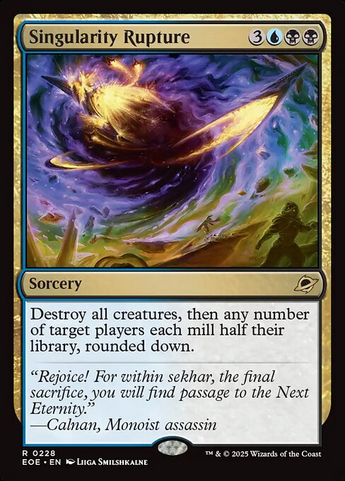 Edge of Eternities - 228 - Singularity Rupture - Rare - UB - Non-foil