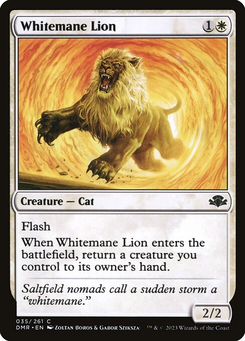 Dominaria Remastered - 35 - Whitemane Lion - Common - W - Non-foil