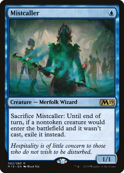 Core Set 2019 - 62 - Mistcaller - Rare - U - Foil