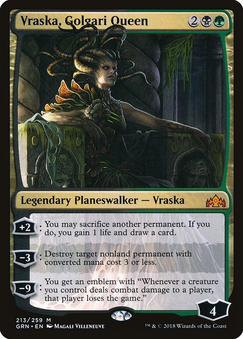 Guilds of Ravnica - 213 - Vraska, Golgari Queen - Mythic - BG - Foil