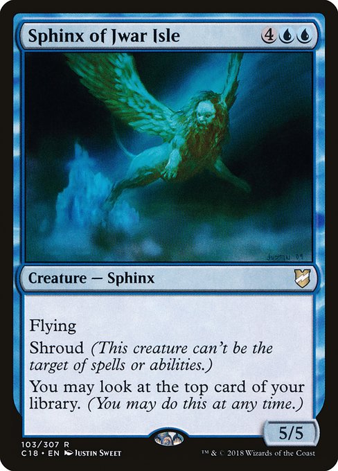 Commander 2018 - 103 - Sphinx of Jwar Isle - Rare - U - Non-foil
