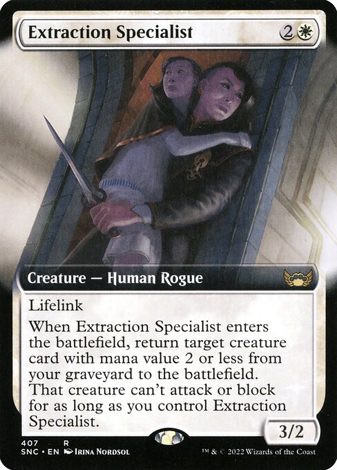 Streets of New Capenna - 407 - Extraction Specialist - Rare - W - Foil