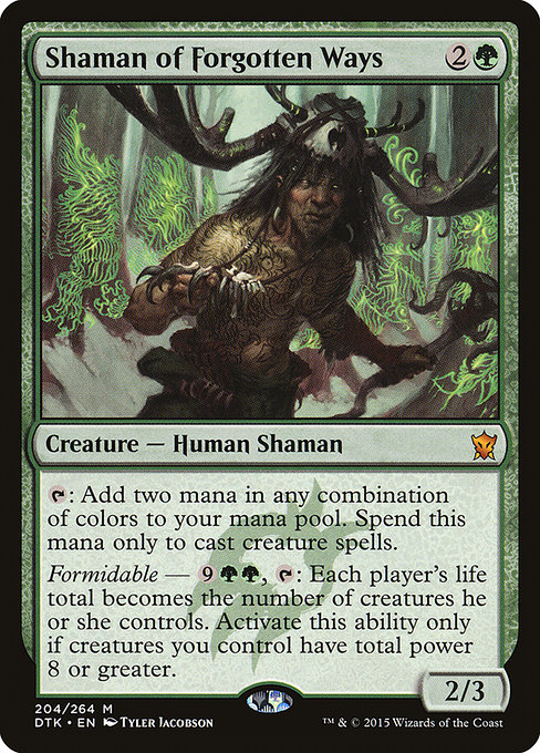 Dragons of Tarkir - 204 - Shaman of Forgotten Ways - Mythic - G - Non-foil