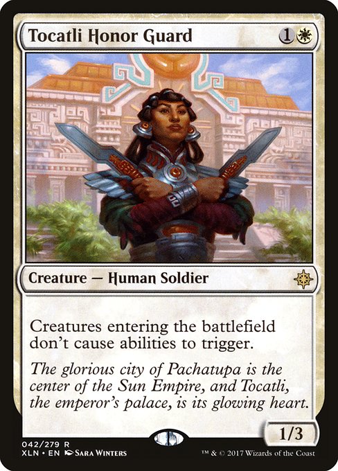 Ixalan - 42 - Tocatli Honor Guard - Rare - W - Non-foil