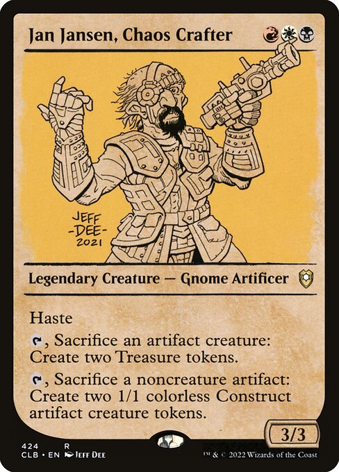Commander Legends: Battle for Baldur's Gate - 424 - Jan Jansen, Chaos Crafter - Rare - Multi - Non-foil