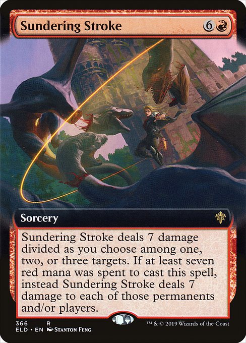 Throne of Eldraine - 366 - Sundering Stroke - Rare - R - Non-foil