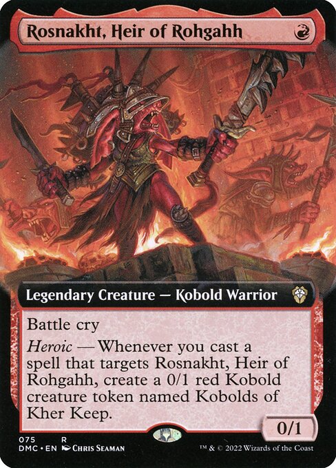 Dominaria United Commander - 75 - Rosnakht, Heir of Rohgahh - Rare - R - Foil
