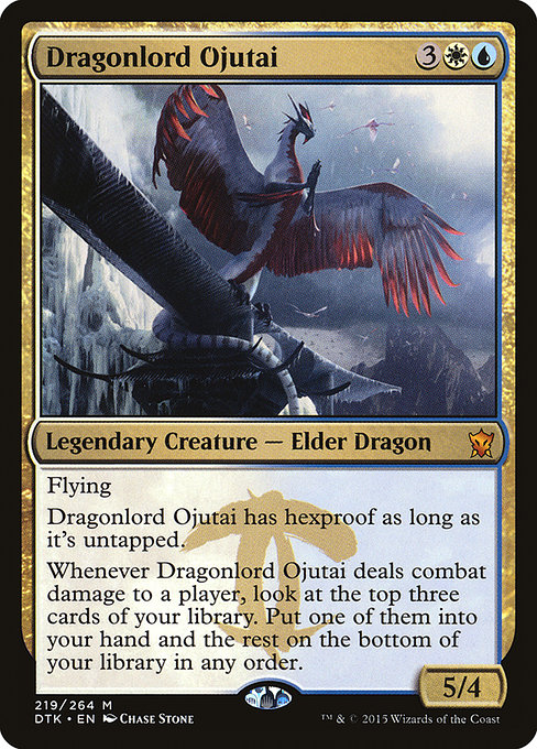 Dragons of Tarkir - 219 - Dragonlord Ojutai - Mythic - WU - Non-foil