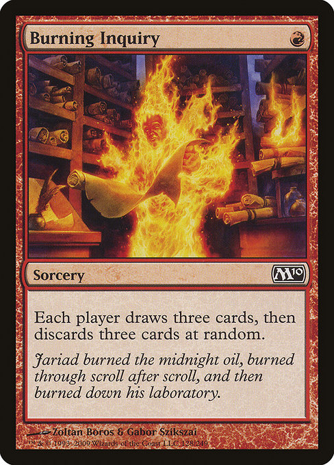 Magic 2010 - 128 - Burning Inquiry - Common - R - Non-foil