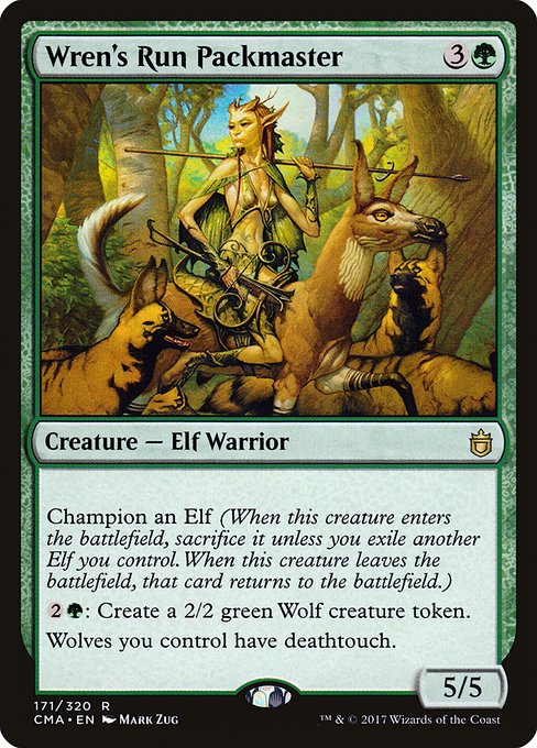 Commander Anthology - 171 - Wren's Run Packmaster - Rare - G - Non-foil