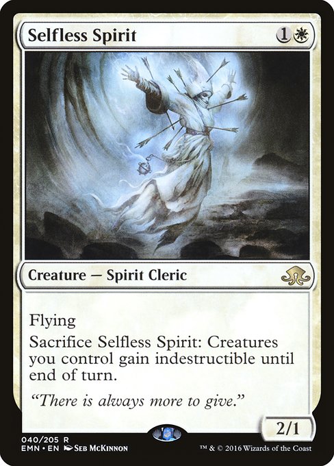 Eldritch Moon - 40 - Selfless Spirit - Rare - W - Foil