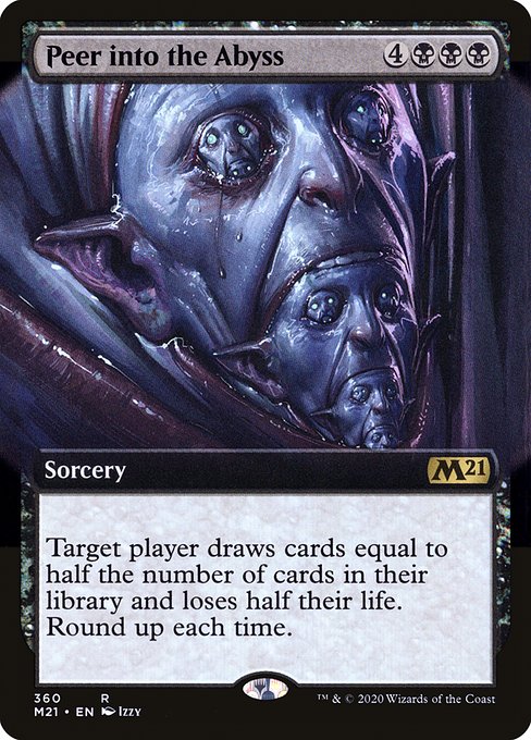 Core Set 2021 - 360 - Peer into the Abyss - Rare - B - Non-foil