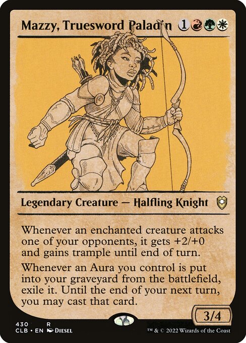 Commander Legends: Battle for Baldur's Gate - 430 - Mazzy, Truesword Paladin - Rare - Multi - Non-foil