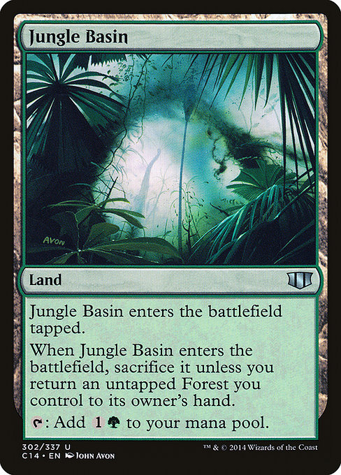 Commander 2014 - 302 - Jungle Basin - Uncommon - C - Non-foil