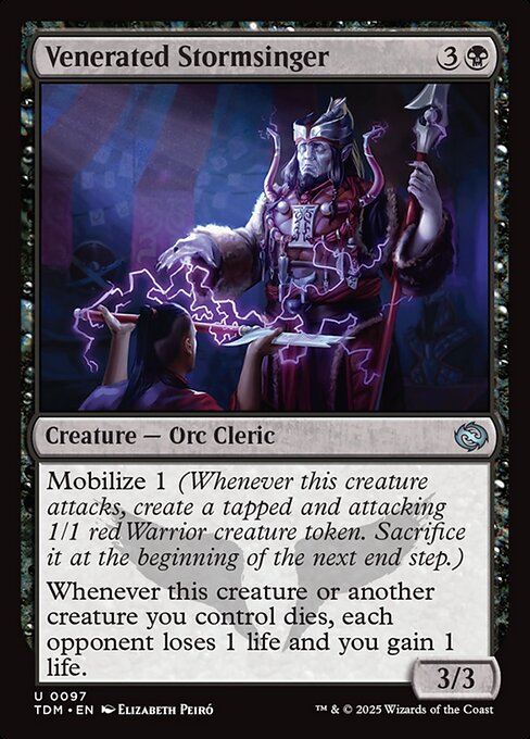 Tarkir: Dragonstorm - 97 - Venerated Stormsinger - Uncommon - B - Non-foil