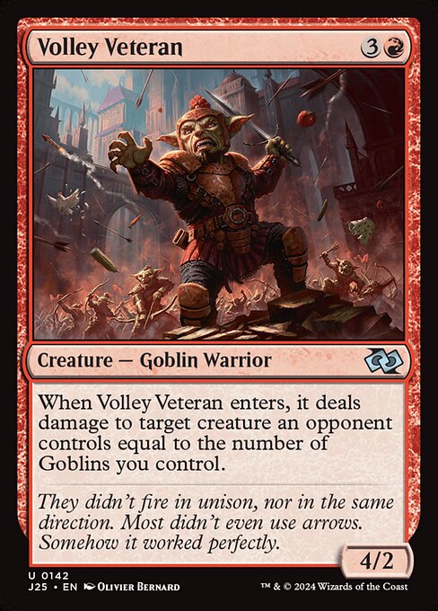 Foundations Jumpstart - 142 - Volley Veteran - Uncommon - R - Non-foil