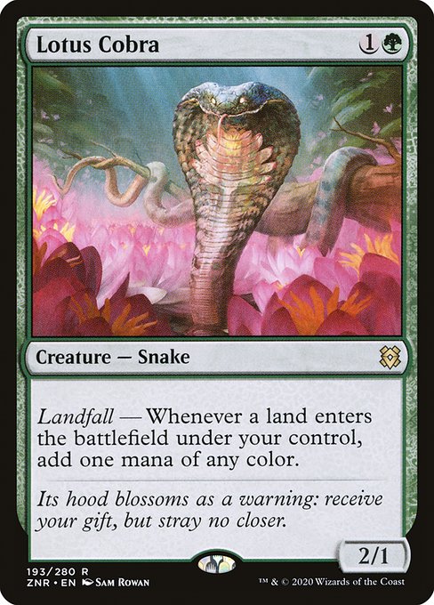 Zendikar Rising - 193 - Lotus Cobra - Rare - G - Foil