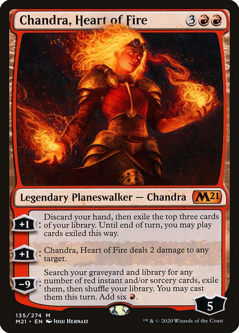 Core Set 2021 - 135 - Chandra, Heart of Fire - Mythic - R - Non-foil