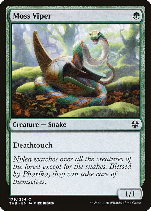 Theros Beyond Death - 179 - Moss Viper - Common - G - Non-foil