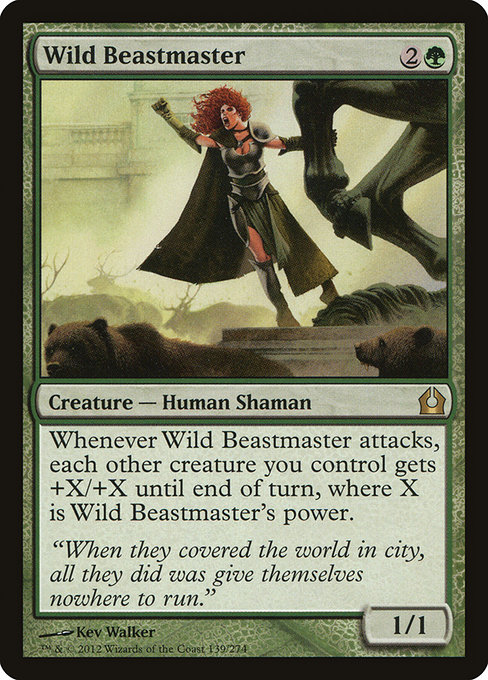 Return to Ravnica - 139 - Wild Beastmaster - Rare - G - Non-foil