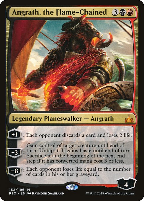Rivals of Ixalan - 152 - Angrath, the Flame-Chained - Mythic - BR - Non-foil