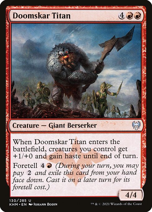 Kaldheim - 130 - Doomskar Titan - Uncommon - R - Non-foil