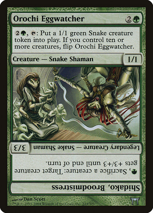 Champions of Kamigawa - 233 - Orochi Eggwatcher // Shidako, Broodmistress - Uncommon - G - Non-foil