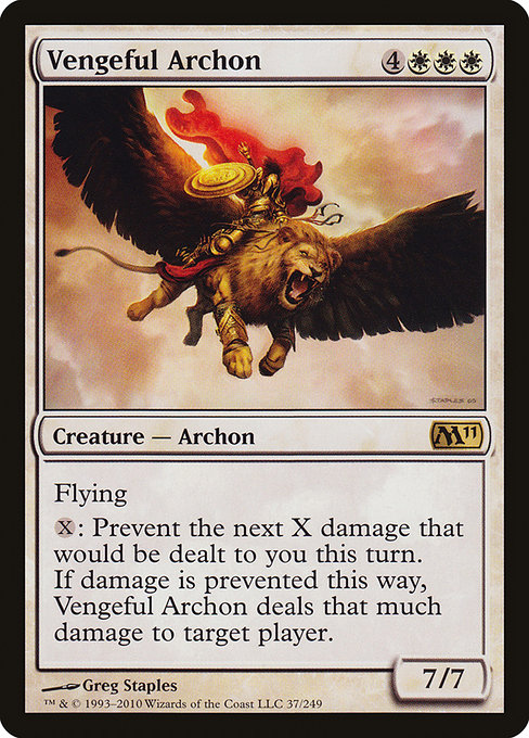 Magic 2011 - 37 - Vengeful Archon - Rare - W - Non-foil