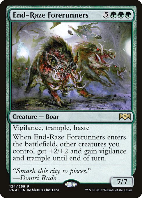 Ravnica Allegiance - 124 - End-Raze Forerunners - Rare - G - Non-foil