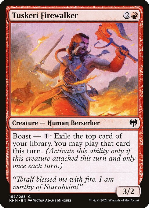 Kaldheim - 157 - Tuskeri Firewalker - Common - R - Non-foil
