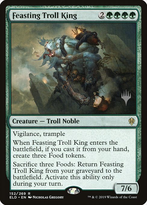 Throne of Eldraine Promos - 152p - Feasting Troll King - Rare - G - Foil - Promo