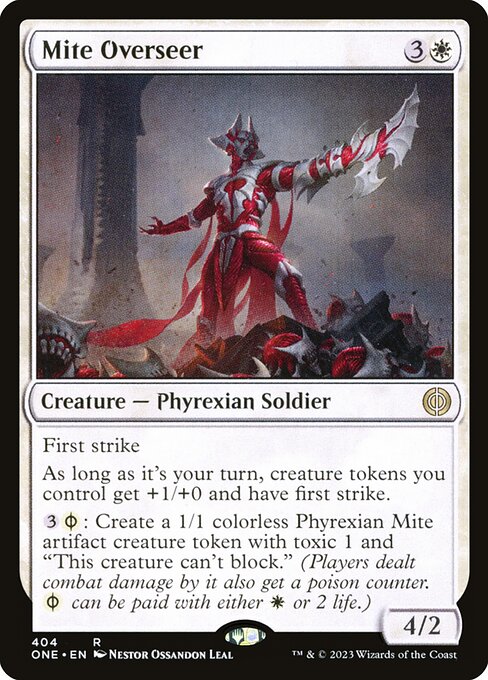Phyrexia: All Will Be One - 404 - Mite Overseer - Rare - W - Non-foil