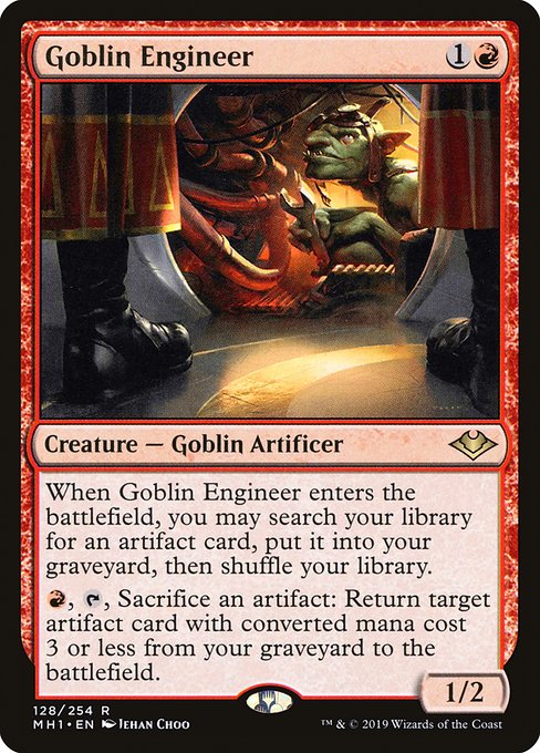 Modern Horizons - 128 - Goblin Engineer - Rare - R - Non-foil