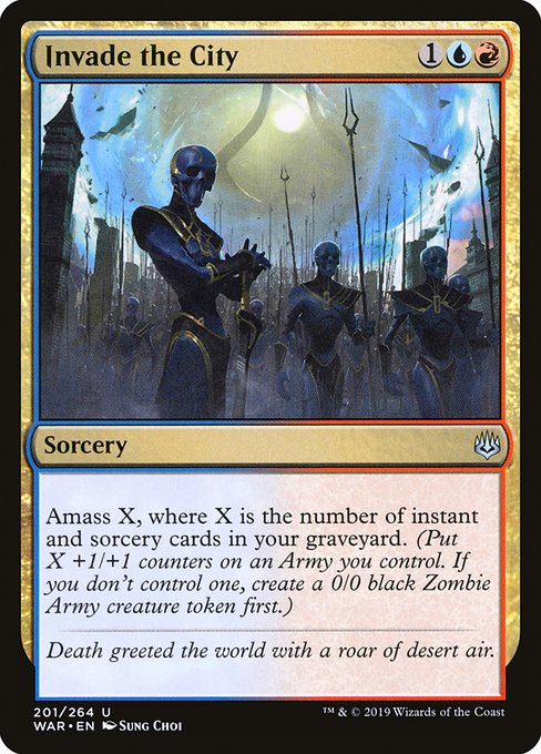 War of the Spark - 201 - Invade the City - Uncommon - UR - Non-foil