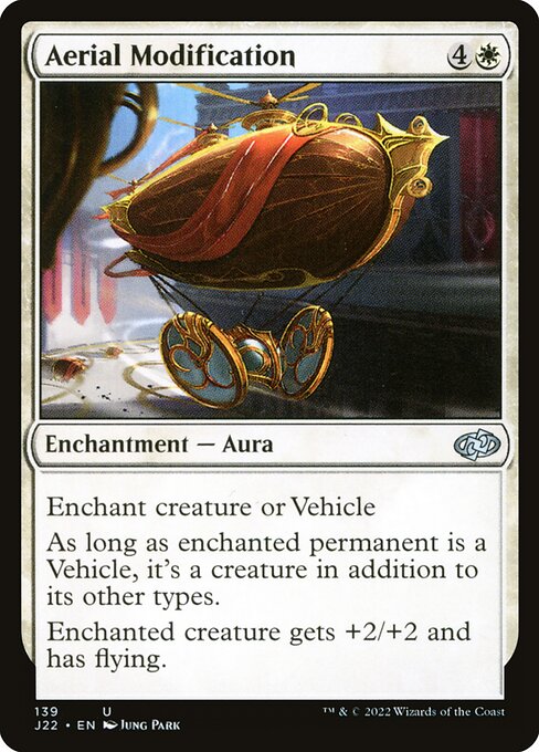 Jumpstart 2022 - 139 - Aerial Modification - Uncommon - W - Non-foil