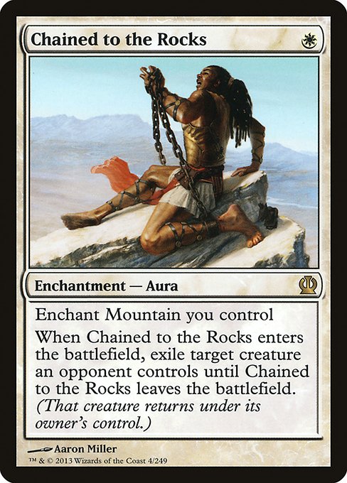 Theros - 4 - Chained to the Rocks - Rare - W - Non-foil