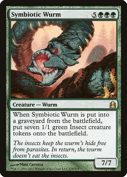 Commander 2011 - 174 - Symbiotic Wurm - Rare - G - Non-foil