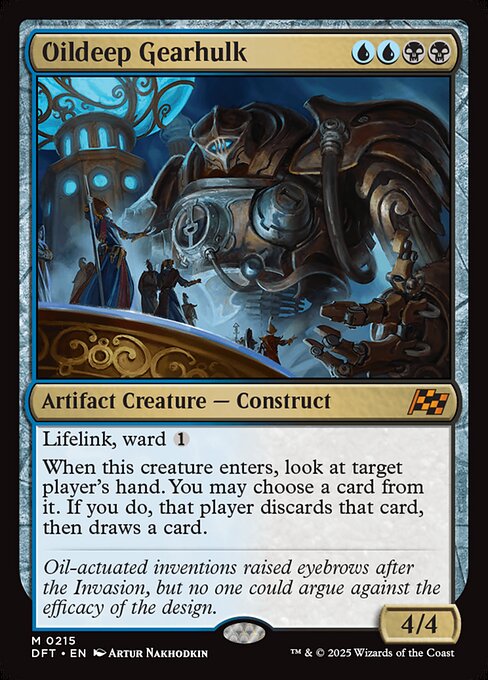 Aetherdrift - 215 - Oildeep Gearhulk - Mythic - UB - Non-foil