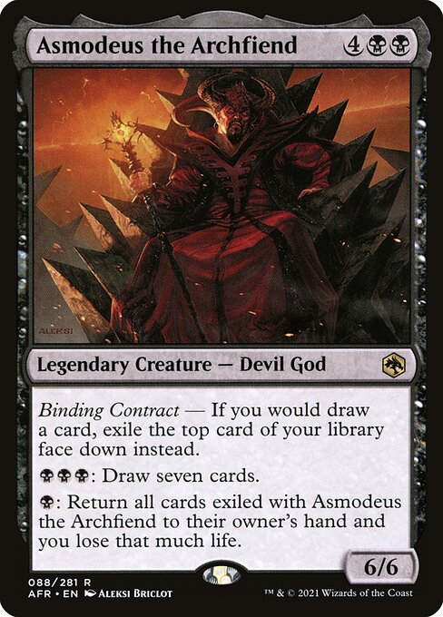 Adventures in the Forgotten Realms - 88 - Asmodeus the Archfiend - Rare - B - Foil
