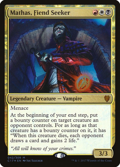 Commander 2017 - 42 - Mathas, Fiend Seeker - Mythic - Multi - Foil