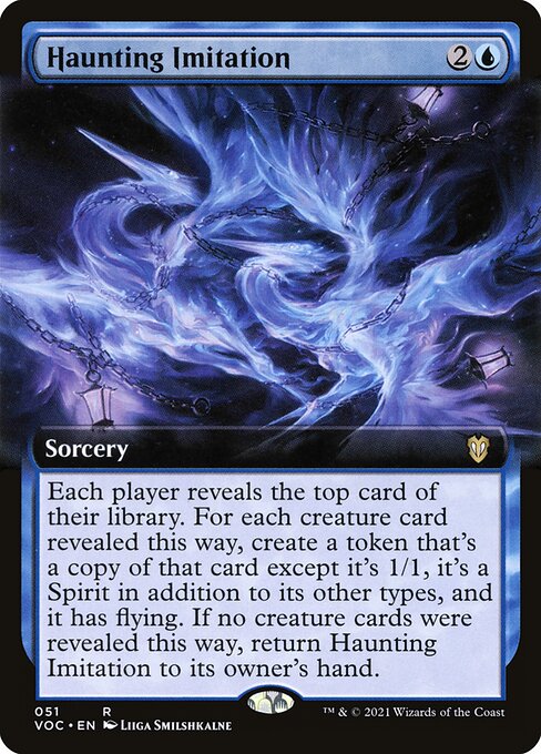 Crimson Vow Commander - 51 - Haunting Imitation - Rare - U - Non-foil